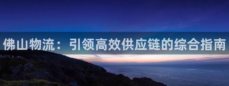 28圈官方：佛山物流：引领高效供应链
